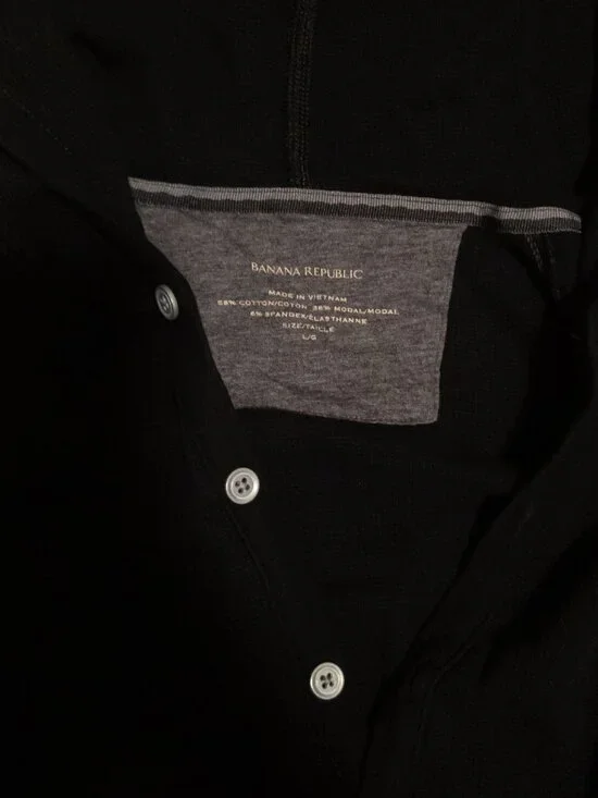 Banana Republic Black Deep V-neck Hoodie - Picture 6 of 7